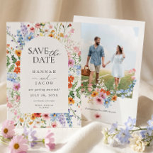 デリケートな草原の野の花の結婚式