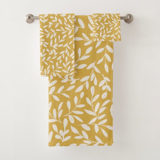 デリケートな葉の枝 バスタオルセット (インサイチュ)