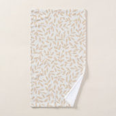 デリケートな葉の枝 バスタオルセット (ハンドタオル)