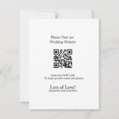 デリケートな葉春を囲む日付を保存 招待状 (裏面)