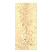 デリケートな葉金ゴールドブラシ仕上げ金属サービスカタログ ラックカード (裏面)