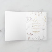 デリケートな野感謝してい花のバプテ来ィス カード (内部)