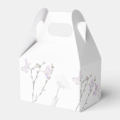 デリケートな野結婚式の引き出物箱 フェイバーボックス (裏面サイド)