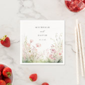 デリケートな野結婚花 スタンダードカクテルナプキン (インサイチュ)