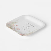 デリケートな野結婚花 ペーパープレート (傾斜あり)