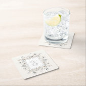 デリケートな野縁ど花ID1102 スクエアペーパーコースター (インサイチュ)