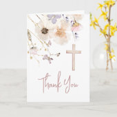 デリケートな野草宗教イベントありがとう カード (黄色い花)