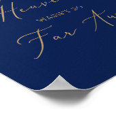 デリケートな金ゴールドもし海軍の天国は今のところ遠くにない ポスター (角)