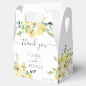 デリケートな黄色のフローラセージ結婚グリーン フェイバーボックス (オープン)