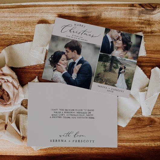 デリケートなGreigeがクリスマス結婚と結婚 シーズンカード