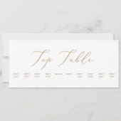 デリケートぶら下がったな金ゴールドの座席表 (裏面)