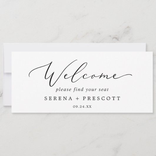 デリケートぶら下がったチャートのウェルカムヘッダー (裏面)