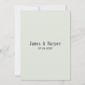 デリケートアイボリー白フローラ配置RSVP 招待状 (裏面)