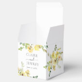 デリケートイエローフローラセージ結婚グリーンズスクエア フェイバーボックス (オープン)