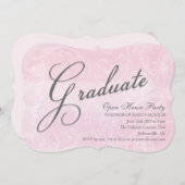 デリケートウォーターカラーオープンハウスパーティの招待状 招待状 (正面/裏面)