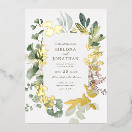 デリケートガーデンフォイル招待状 箔招待状