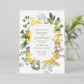 デリケートガーデンフォイル招待状 箔招待状 (立ち正面)