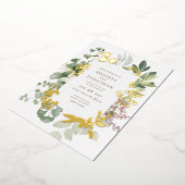 デリケートガーデンフォイル招待状 箔招待状 (回転した状態)