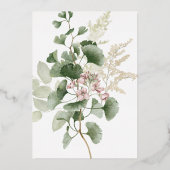 デリケートガーデンフォイル招待状 箔招待状 (裏面)