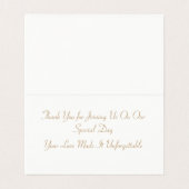 デリケートゴールデンフローラサンキューカード (内部フラット)