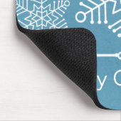 デリケートスノーフレークスクリスマスマウスパッド マウスパッド (コーナー)