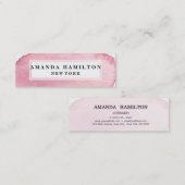 デリケートトレンディーピンクウォーターカラー洗浄プロフェッショナル スキニー名刺 (正面/裏面)
