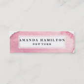 デリケートトレンディーピンクウォーターカラー洗浄プロフェッショナル スキニー名刺 (正面)