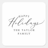 デリケートハッピーホリデーズホリデーギフト スクエアシール (正面)