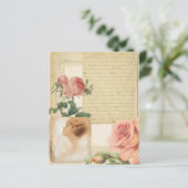 デリケートバラヴィンテージスクラップブック紙 (スタンド正面)