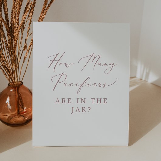 デリケートバラ何個のパシファイア赤ちゃんシャワーゲーム 台座サイン