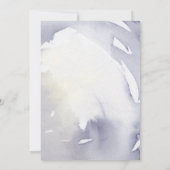 デリケートパステルウォーターカラーフローラ卒業パーティー 招待状 (裏面)