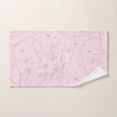 デリケートパステルピンクパールラグジュアリーバスタオルセット バスタオルセット (ハンドタオル)