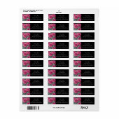 デリケートパステルピンク結婚ズバラ ラベル (フルシート)