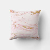 デリケートパステルピンク金ゴールドホワイトマーブルビップ クッション (裏面)