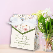 デリケートパステルボホフローラベビーシャワー フェイバーボックス