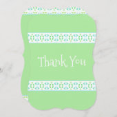デリケートパターン（の模様が）あるな感謝状 サンキューカード (正面/裏面)