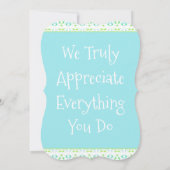 デリケートパターン(の模様が)あるなThank Youノートカード サンキューカード (裏面)