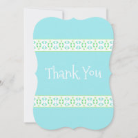 デリケートパターン(の模様が)あるなThank Youノートカード