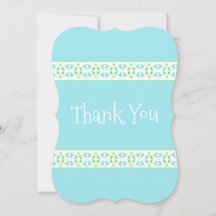 デリケートパターン（の模様が）あるなThank Youノートカード