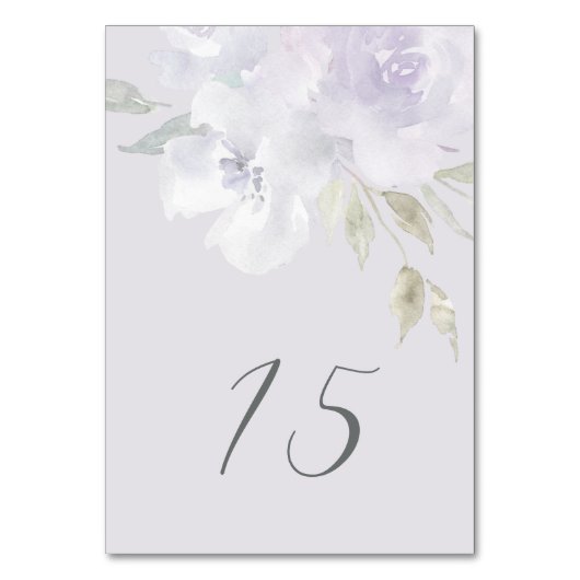 デリケートパープルフローラキンセアニェラ テーブルナンバー (正面)