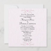 デリケートピンクシンプル結婚式招待状 招待状 (正面)