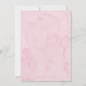 デリケートピンクボウコケット13誕生日 招待状 (裏面)