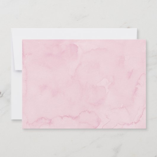 デリケートピンクボウ誕生日 サンキューカード (裏面)