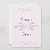 デリケートピンク2結婚式招待状 招待状 (裏面)