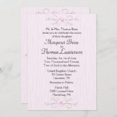 デリケートピンク2結婚式招待状 招待状 (正面/裏面)