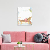 デリケートフランスのなヴィンテージ"ルベイン"バスルームのデコール キャンバスプリント (インサイチュ (リビング))