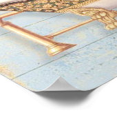 デリケートフランスのなヴィンテージ"ルベイン"バスルームのデコール ポスター (角)