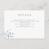 デリケートフランスのブルーリージェンシー結婚ズのエンクロージャカー エンクロージャーカード (正面)