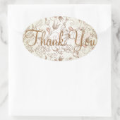 デリケートフローラありがとうシール 楕円形シール (バッグ)