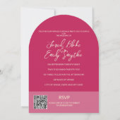 デリケートフローラアーチスタイル結婚式招待状 招待状 (裏面)